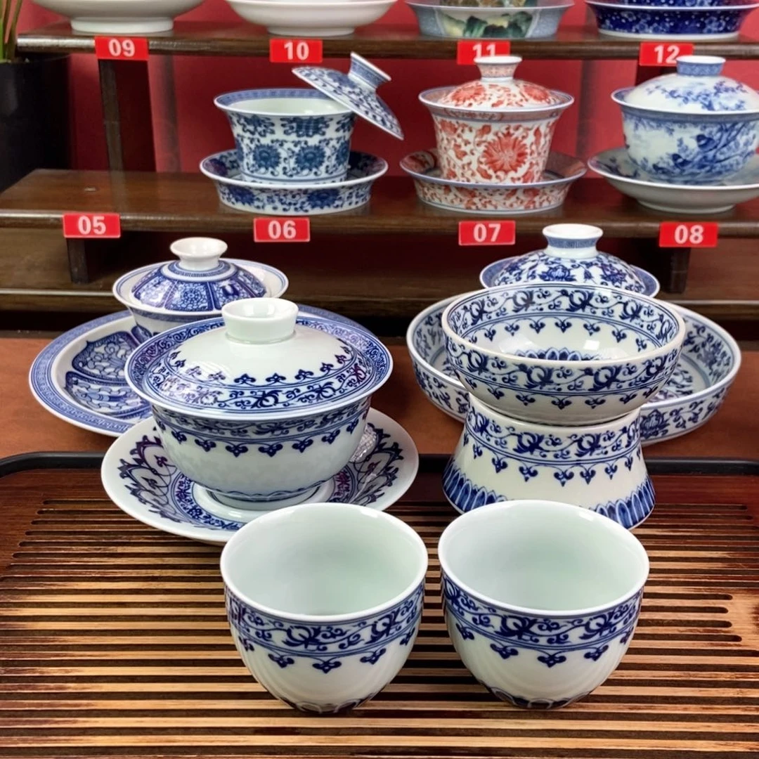 坤***武景德镇高温精选茶具
