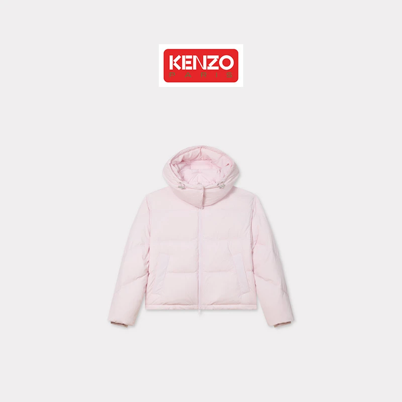KENZO 25秋冬新品 女士海棠花 BOKE 2.0 经典版型连帽羽绒外套