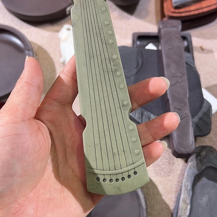 五***苑6寸古琴镇尺绿端单条