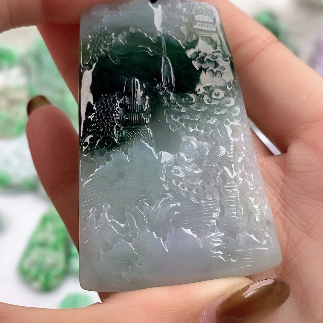 翡翠未镶嵌颈饰翡翠