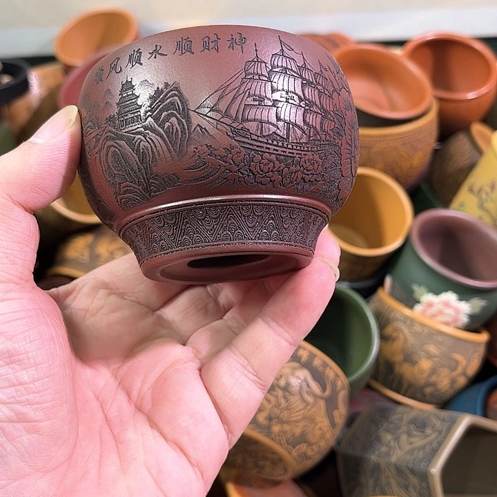 茶杯紫砂全手工紫砂主人杯
