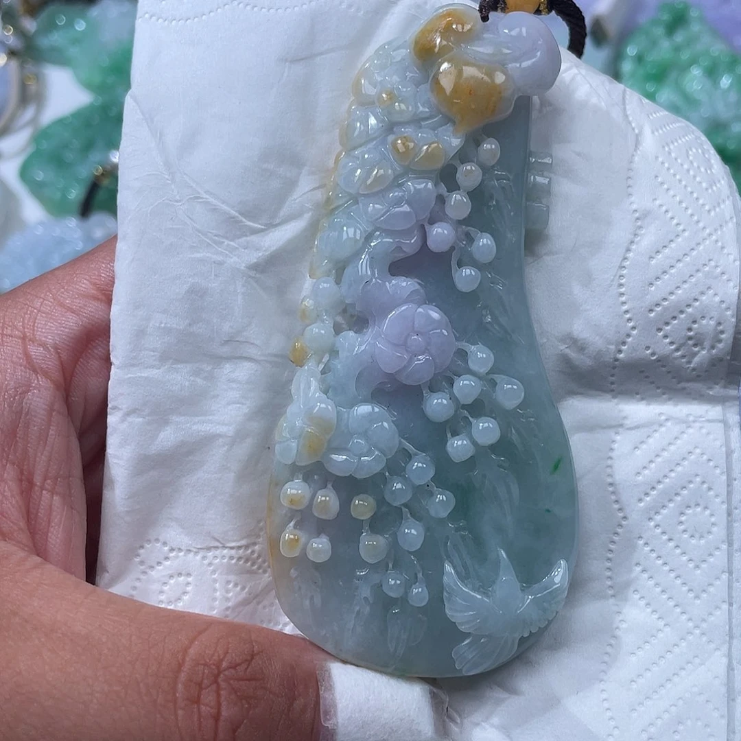 颈饰未镶嵌翡翠翡玉缘翡翠