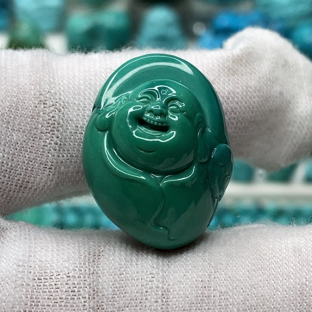 绿松石未镶嵌天然原矿 地大质检