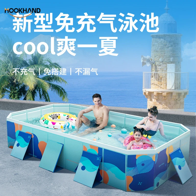 免充气夹网支架水池户外宝宝家用戏水池儿童可折叠游泳池家庭泳池