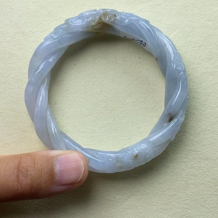 翡翠未镶嵌手镯55-56麻花231