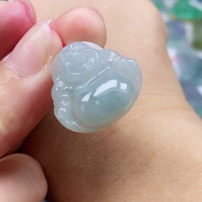 【闪购商品】翡翠未镶嵌颈饰天然翡翠A货佛公
