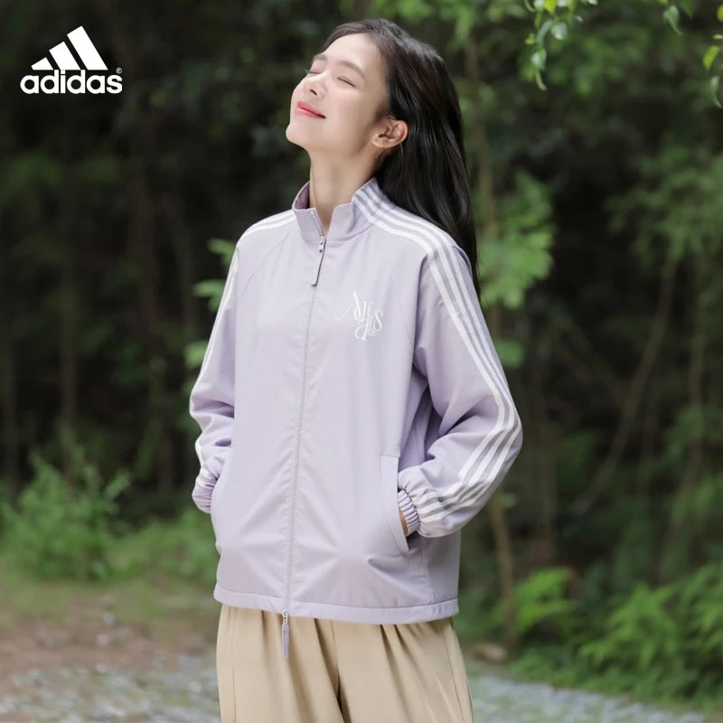 Adidas阿迪达斯~~秋季外套女士夏季新款休闲百搭运动服JI9767