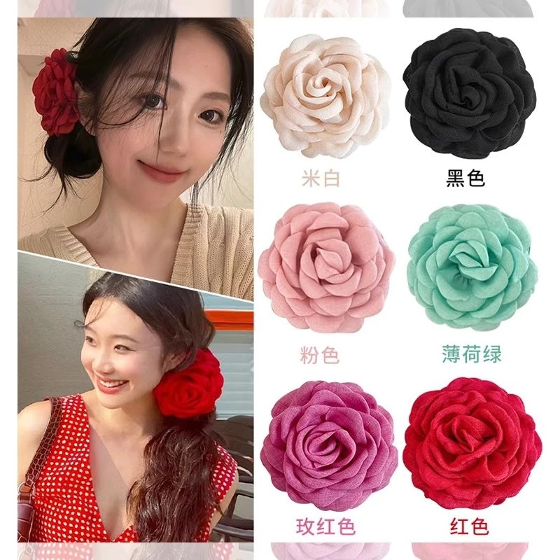 甜美少女风薄荷绿发夹日韩女抓夹发卡瑞丽风气质百搭复古抓夹网红