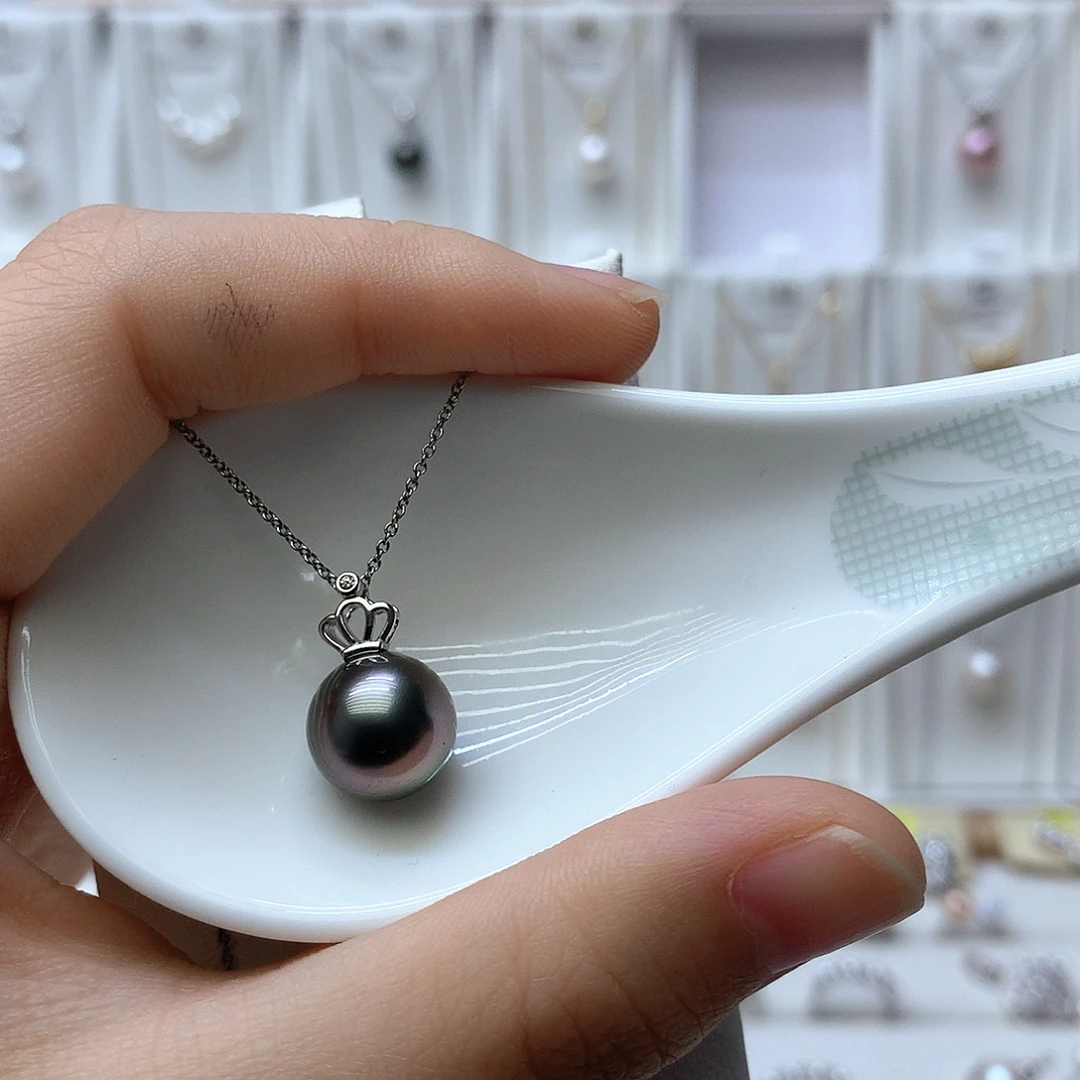 雪***儿银S925镶嵌海水珍珠吊坠(赠链)