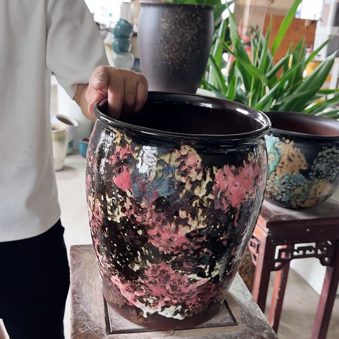 紫砂花盆王嫂花盆0924-581高30口25