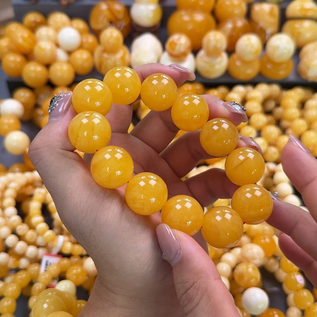 蜜蜡未镶嵌珠宝奇石同料20mm