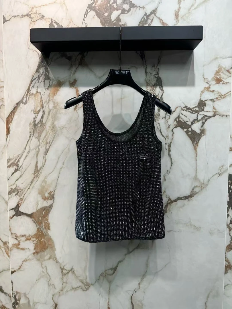 千金名媛高级烫钻背心