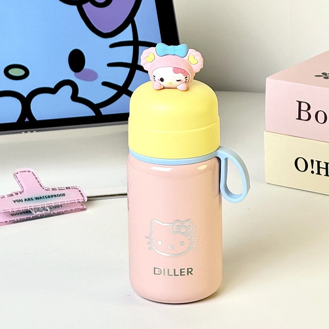 可爱保温杯女生2025新款高颜值316L不锈钢直饮水杯茶水分离泡茶杯