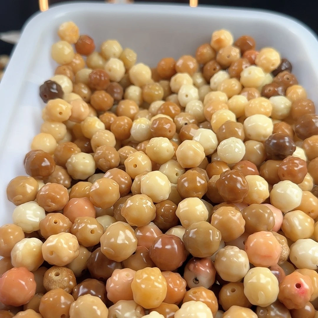 菩提根/象牙果手串瑕疵卡17云朵羊8颗（不挑瑕疵）