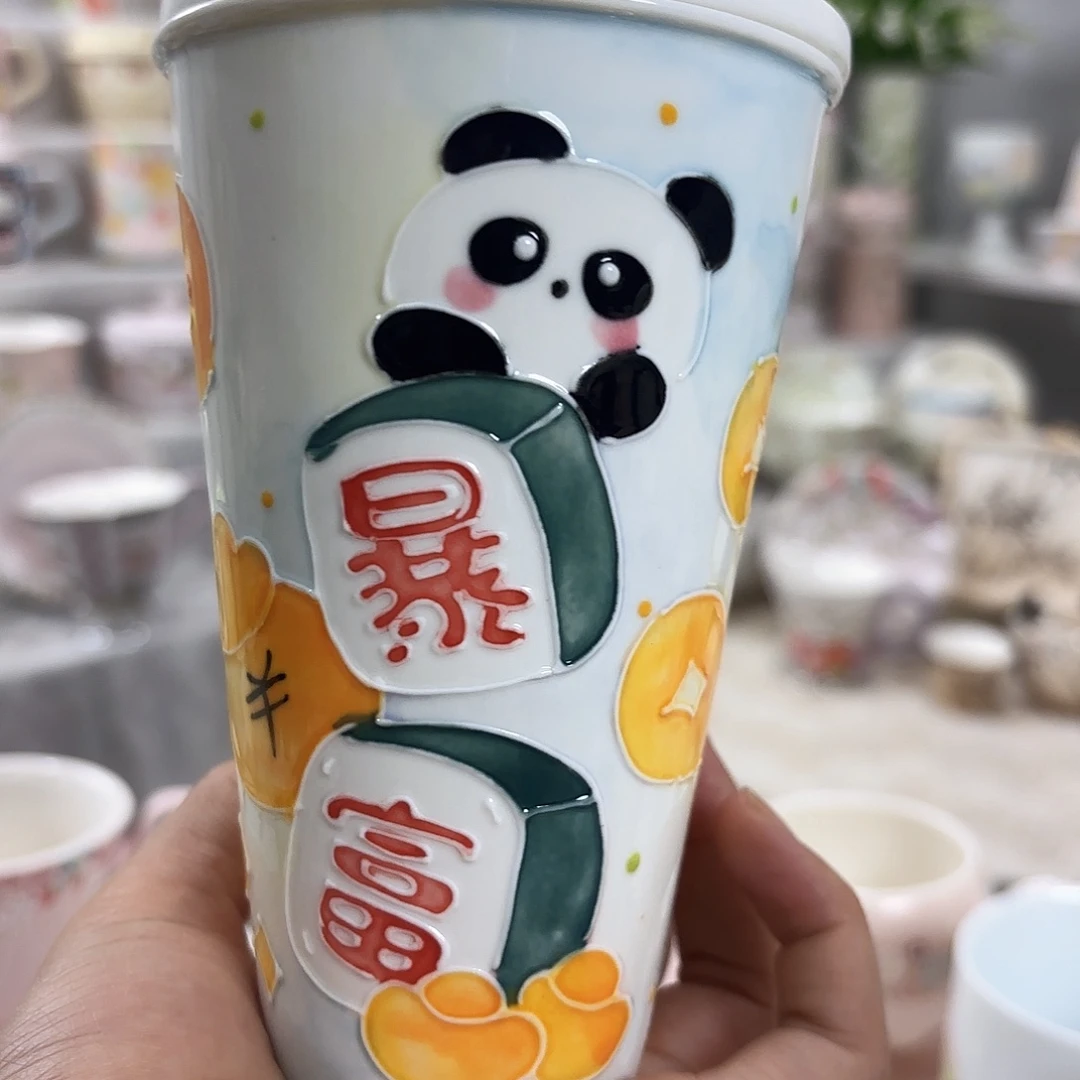 手绘创意高温釉下彩陶瓷