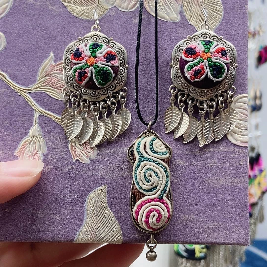 核桃手串/手链打籽绣套装