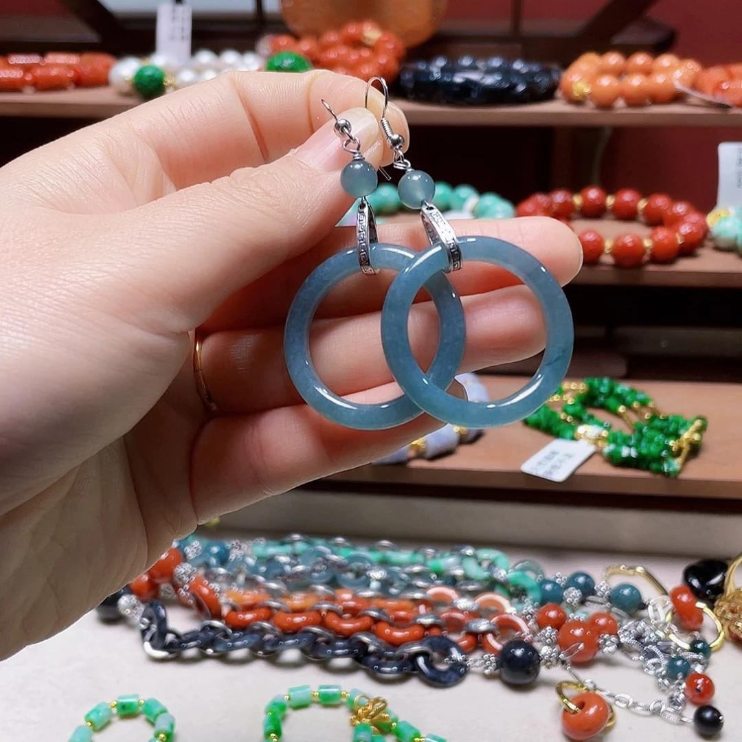 翡翠未镶嵌手链饰品