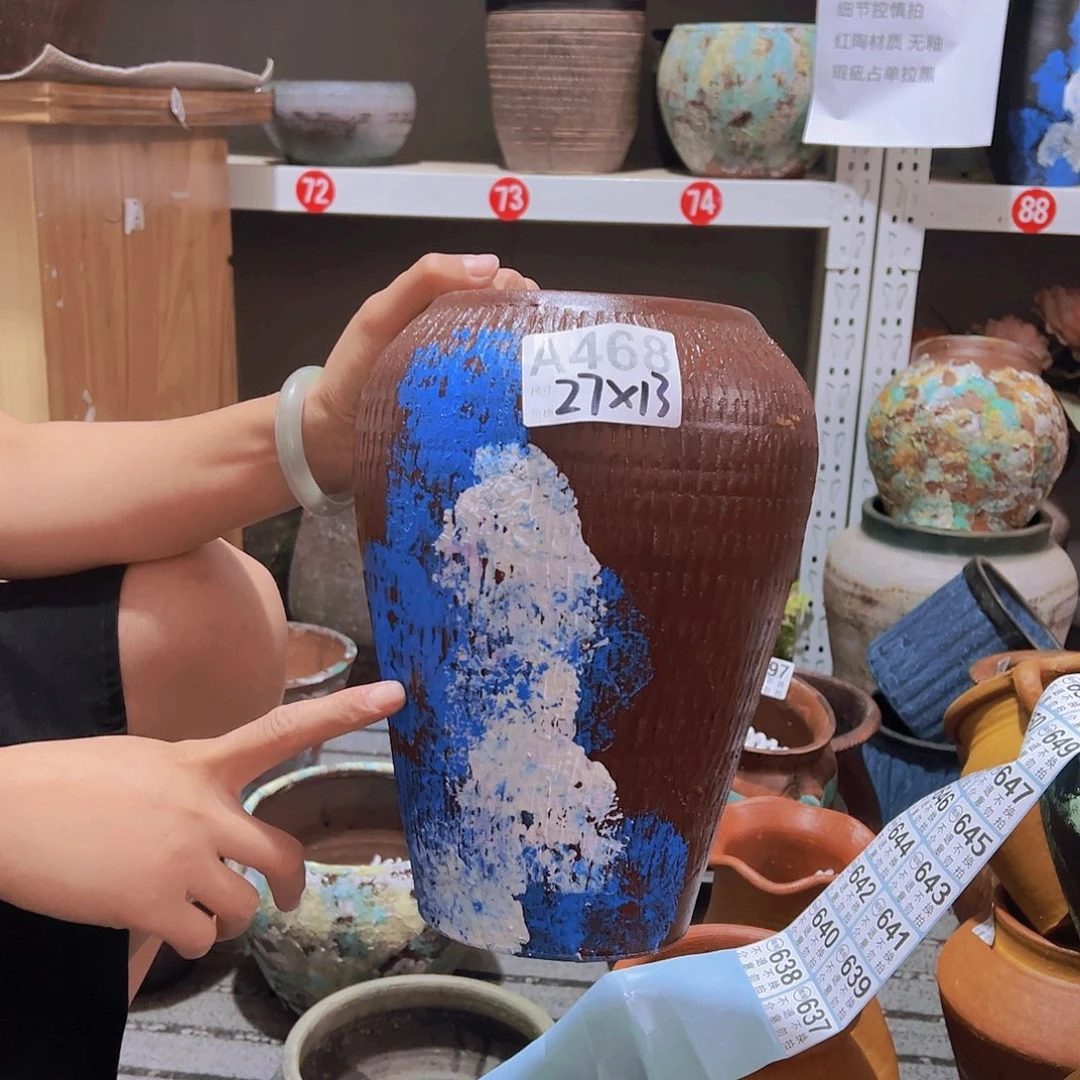 窝口彩绘红有孔468