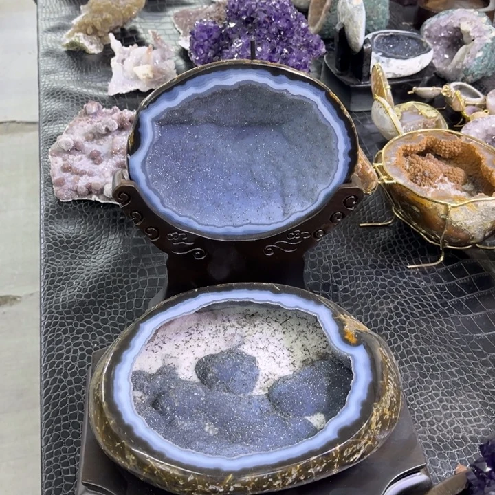 水晶珠宝半成品未镶嵌蓝软大盆