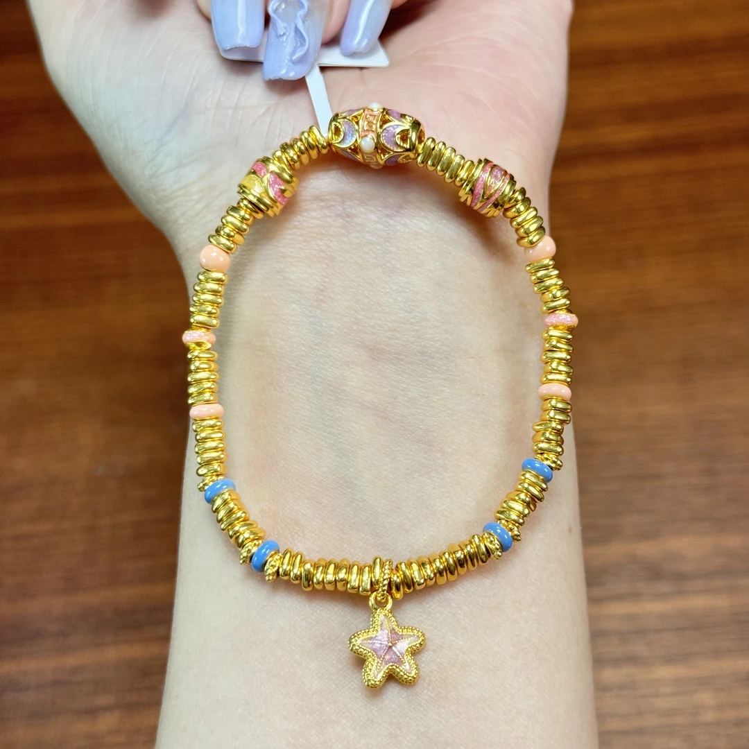 阿敏专属-现【多巴胺小海星手串】足金999（16.5cm）（附加340）