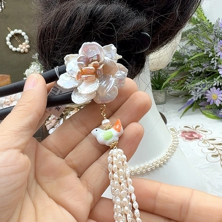 跳***节未镶嵌耳饰淡水珍珠