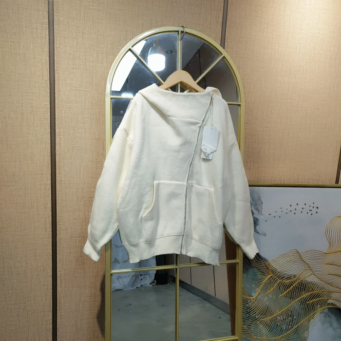 AF205孕妇杏色毛衣开衫100-140脏