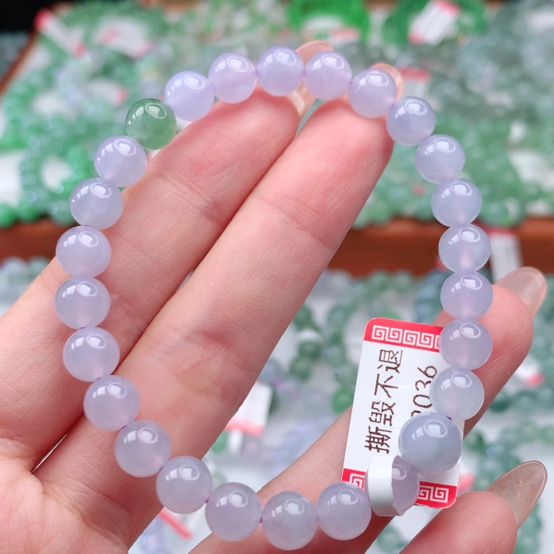 翡翠手链未镶嵌翡翠7mm