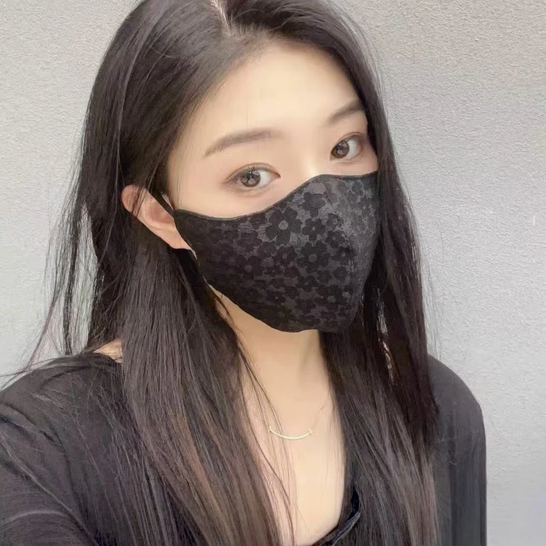 秋冬新款豹纹保暖口罩女士口罩防尘防风保暖面罩亲肤透气可水洗7