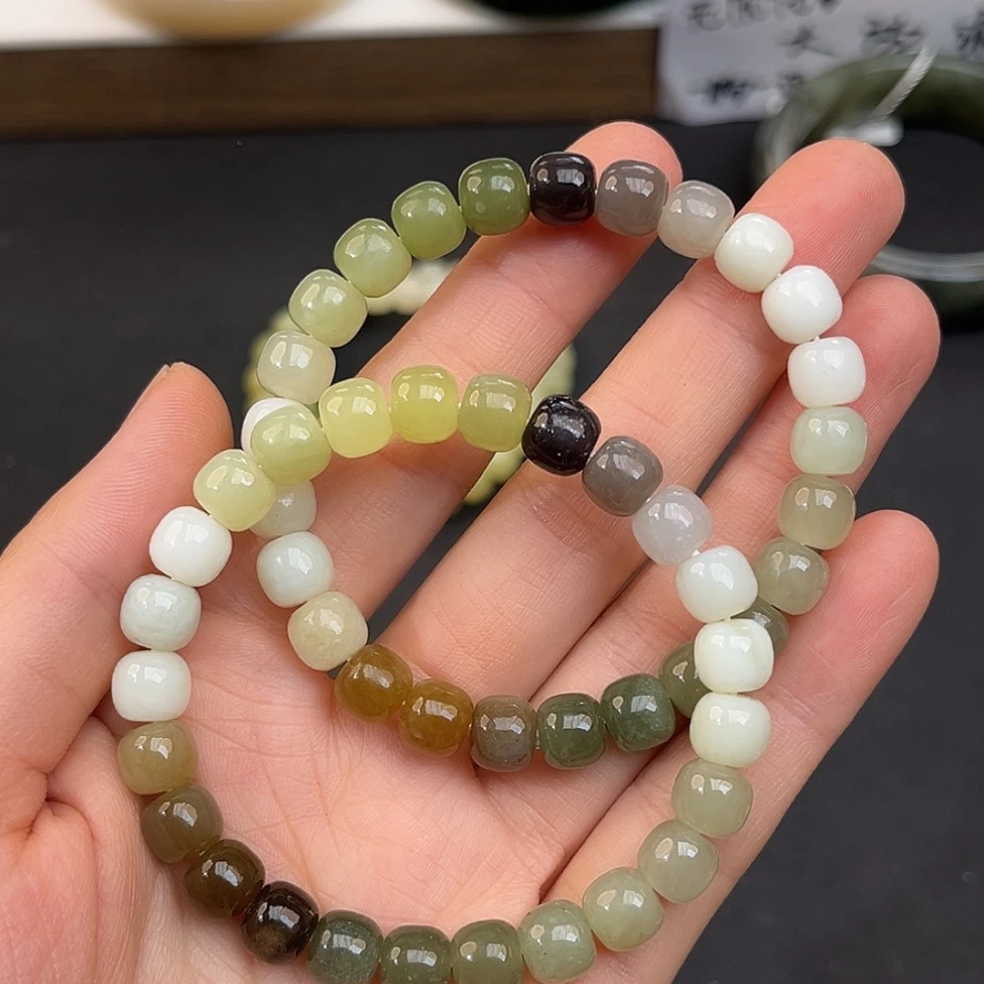 和田玉未镶嵌手镯拍一发一