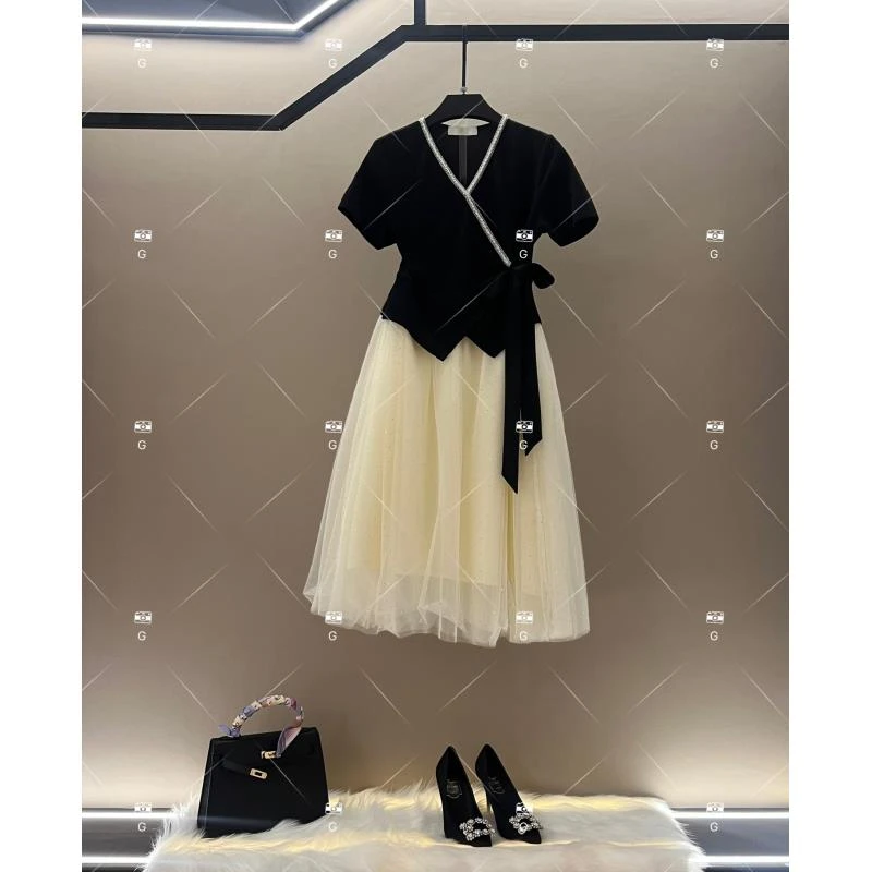 【G】夏季优雅百搭时尚显瘦气质连衣裙 A3394