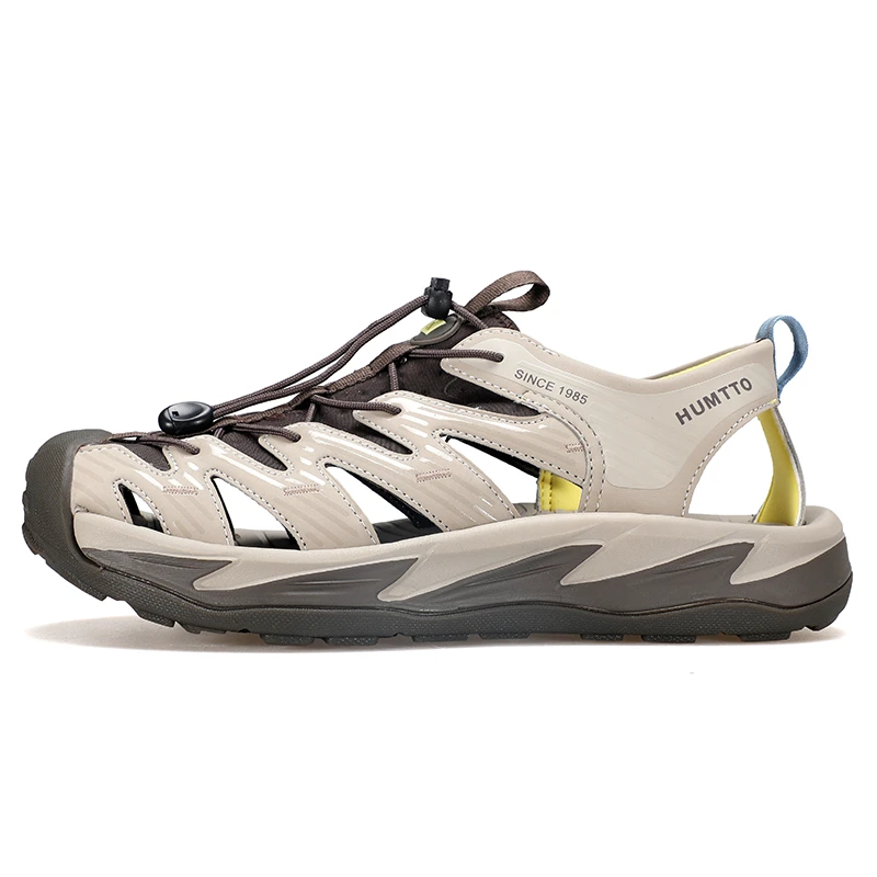 悍途户外沙滩防滑涉水溯溪鞋洞洞速干透气轻便包头运动软底凉鞋男