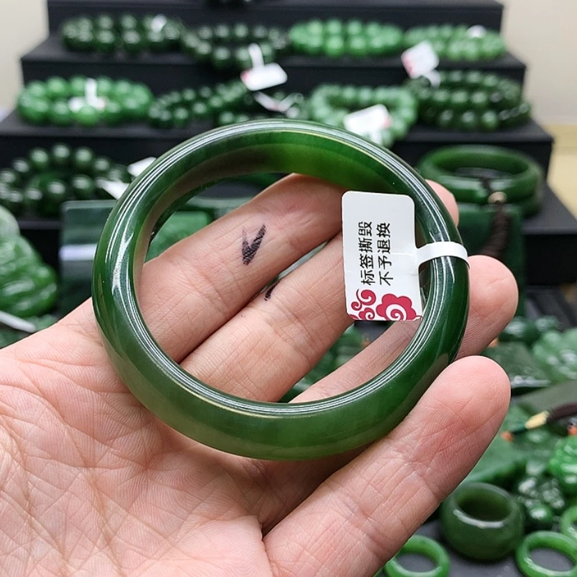 【闪购商品】和田玉（碧玉）手镯未镶嵌m**o