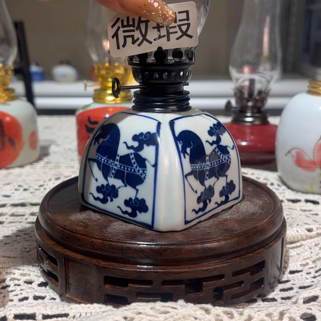 摆件景德镇陶瓷香薰灯