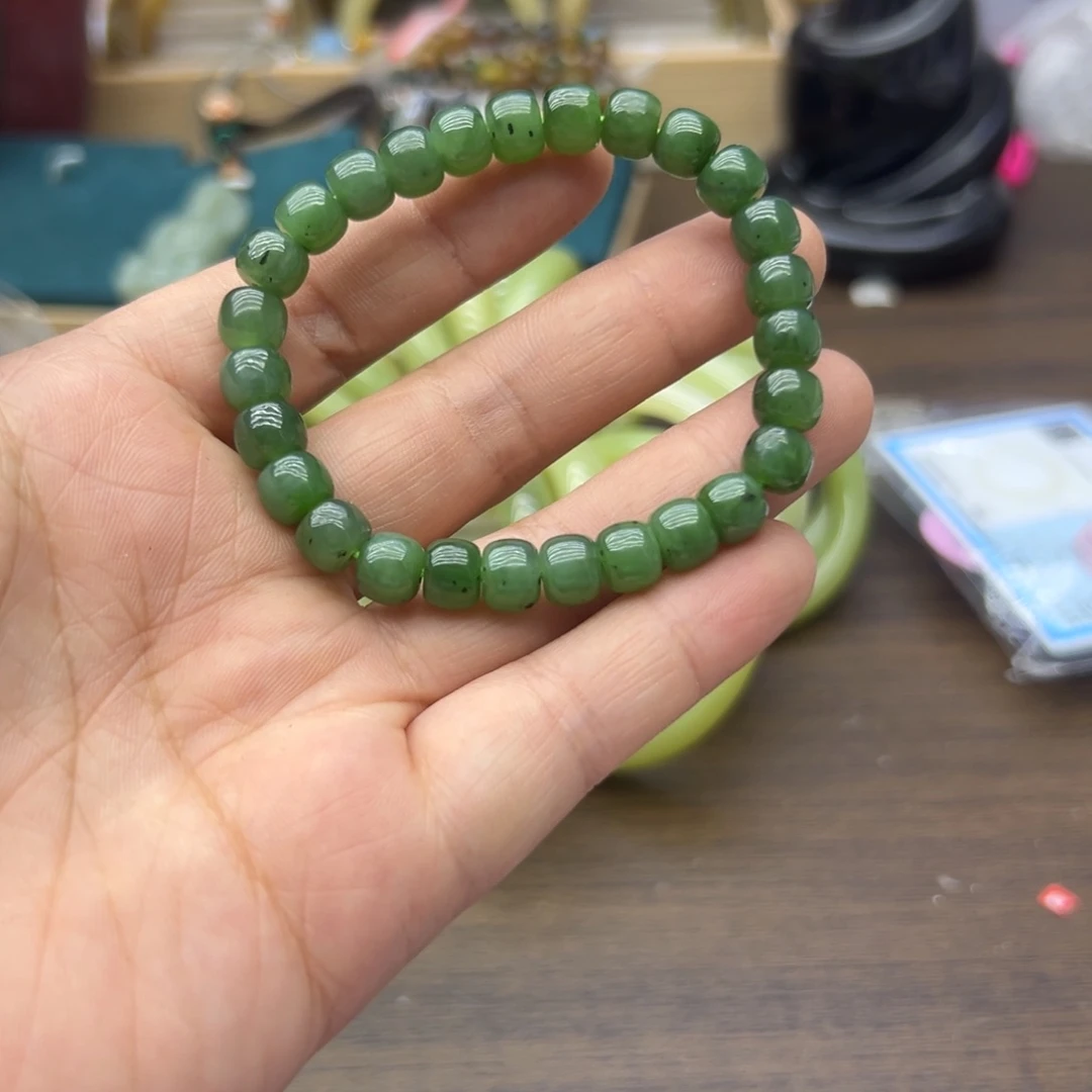 和田玉未镶嵌手链754