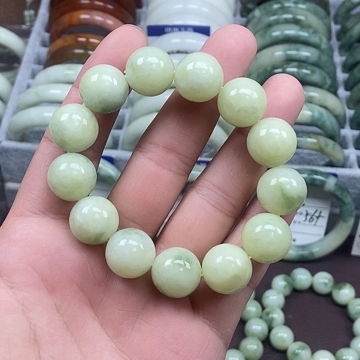 蛇纹石玉未镶嵌手链