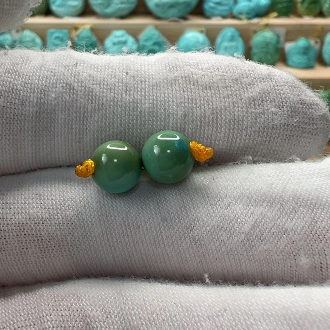 未镶嵌绿松石圆珠 7.1mm