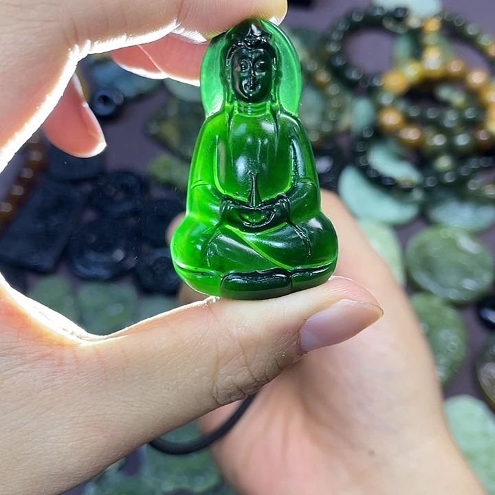 蛇纹石玉合金手链