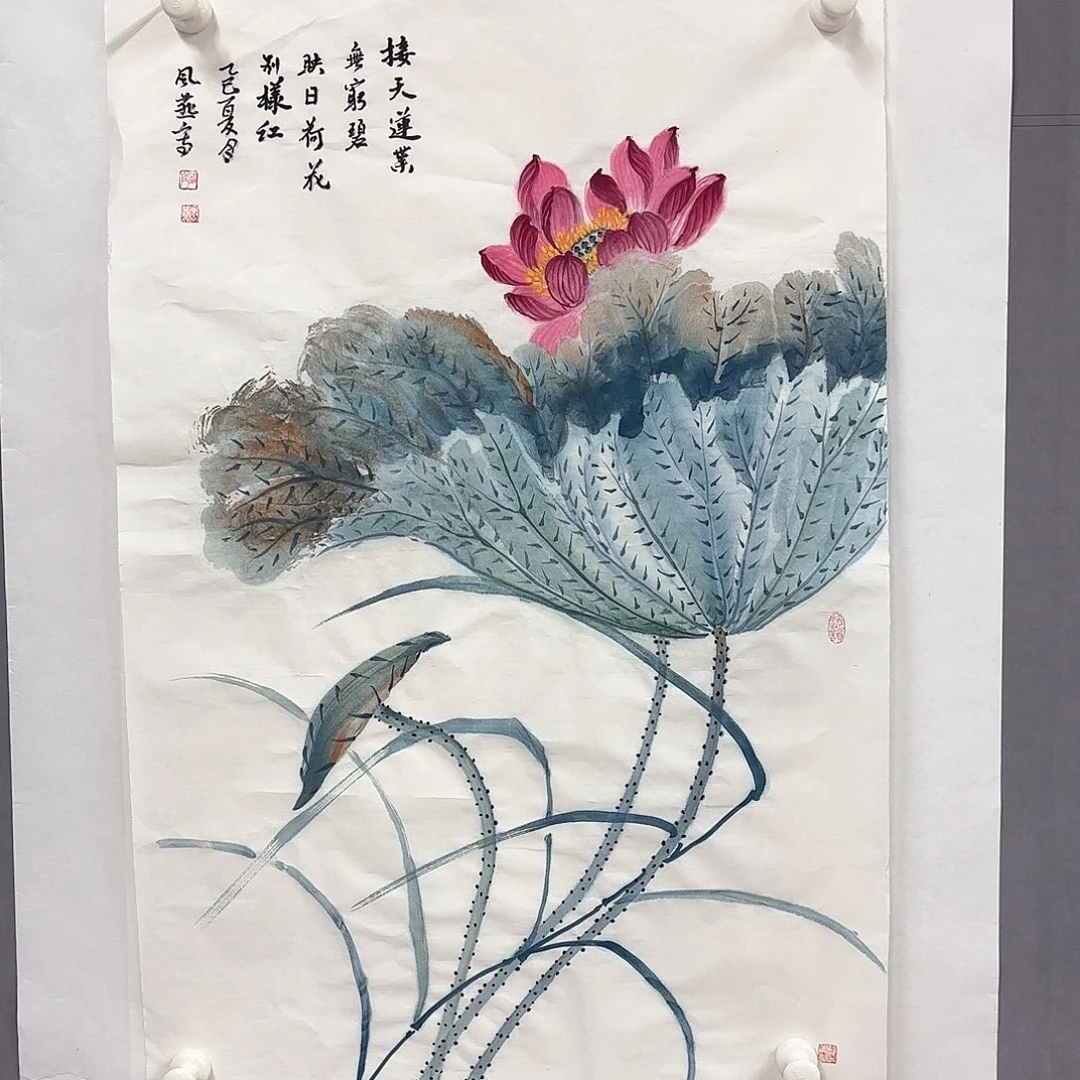 国画艺术家真人手绘