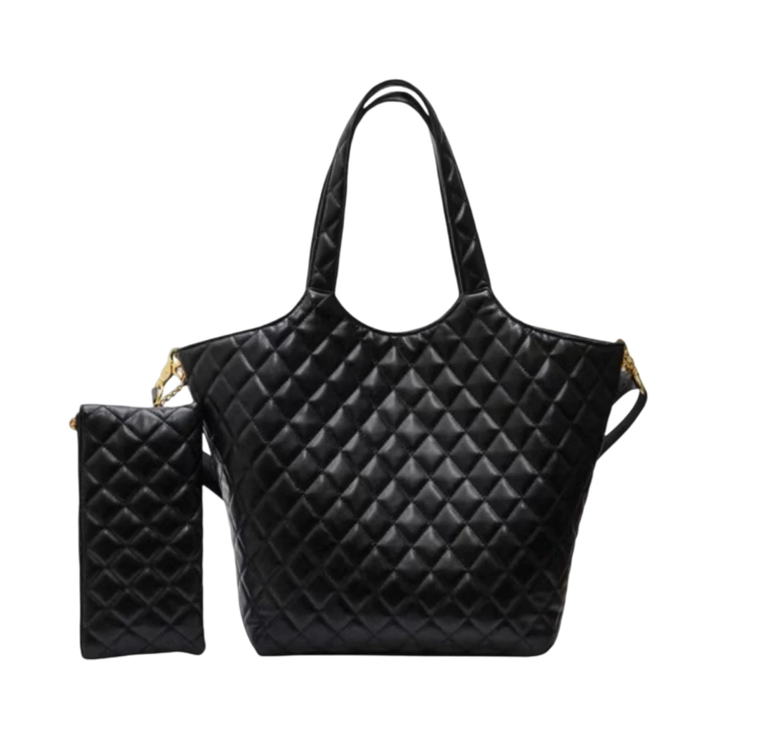 2025夏季新款菱格绣线单肩斜挎包托特袋包包6692（尺寸40*45*4CM）