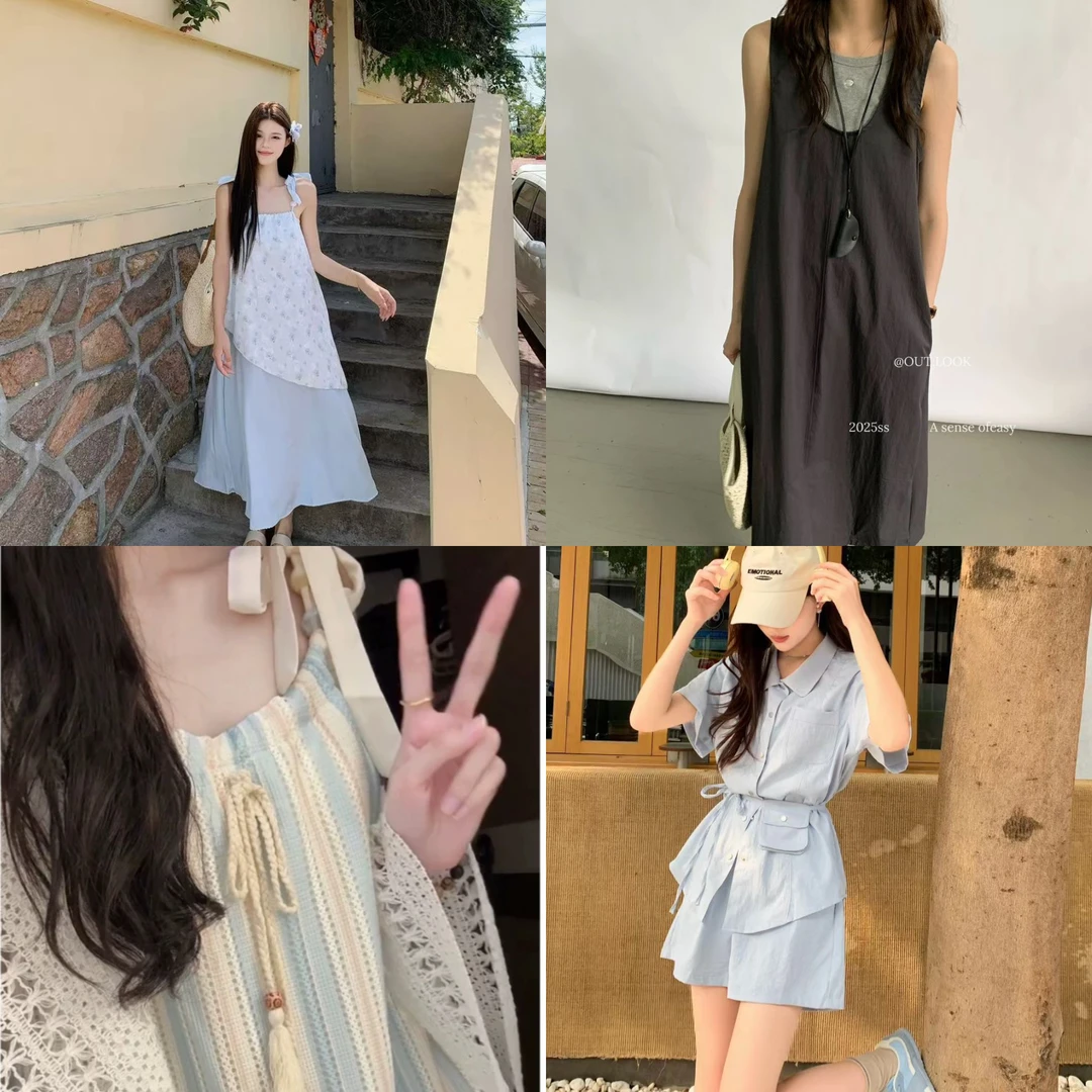 新款女装韩系宽松连衣裙合集（以直播间为准）