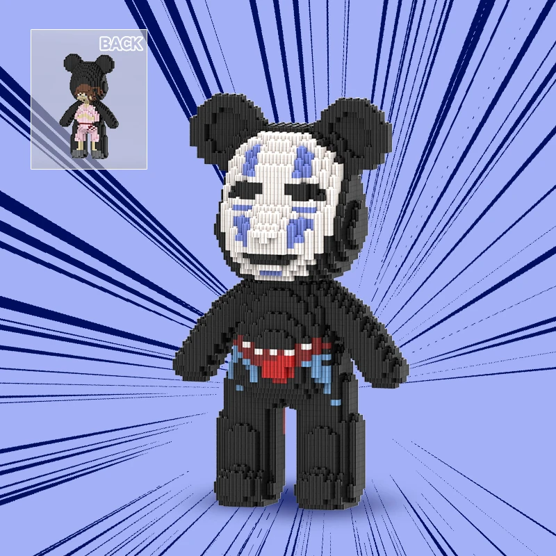 萌拼潮玩32厘米小脸子串联拼接环保拼装益智积木玩具生日礼物