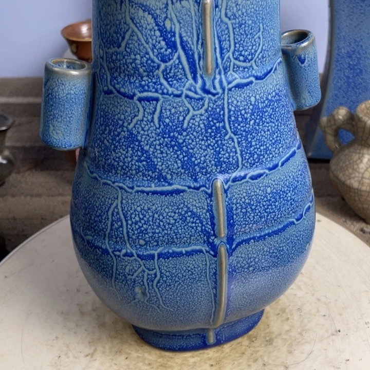 钧窑精品双瓶家居装饰摆件