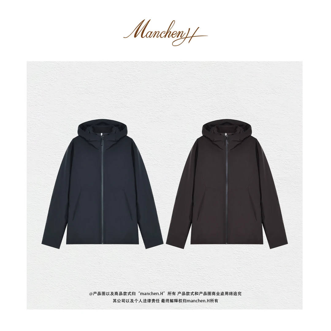 Manchenh“家属~波塞冬”进口3L黑科技料超防水都市户外全能鹅绒服