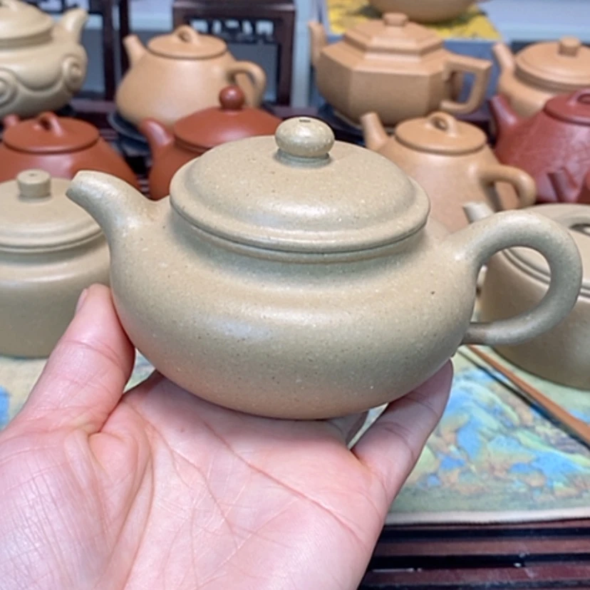 【闪购商品】紫砂茶壶梨皮绿泥半手工
