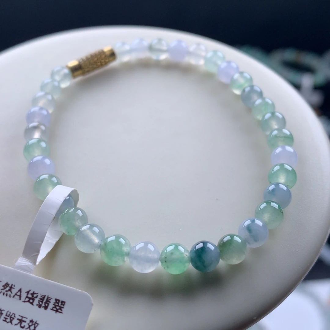 翡翠未镶嵌手链卡5