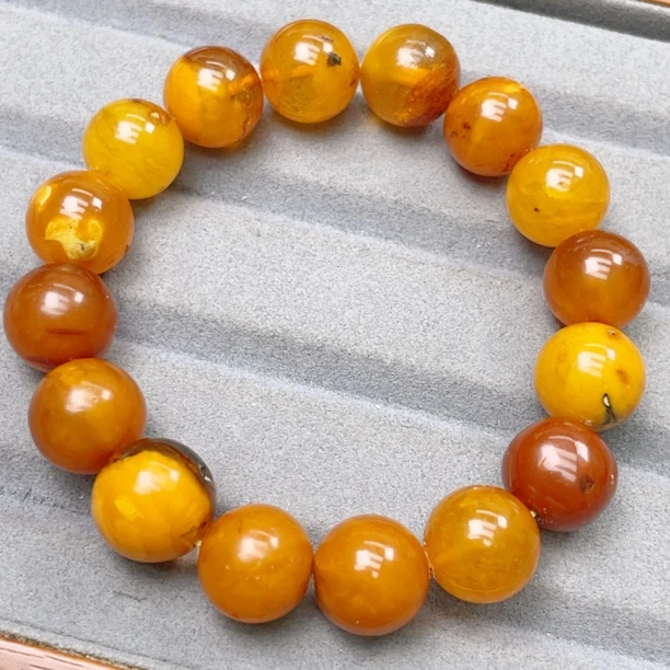 老蜜蜡瑕疵12➕手串（1159号）