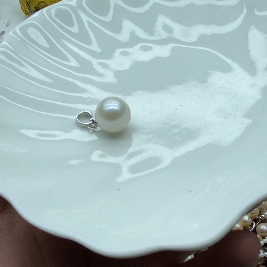 淡水珍珠天然淡水珍珠无人工干预银S925镶嵌28