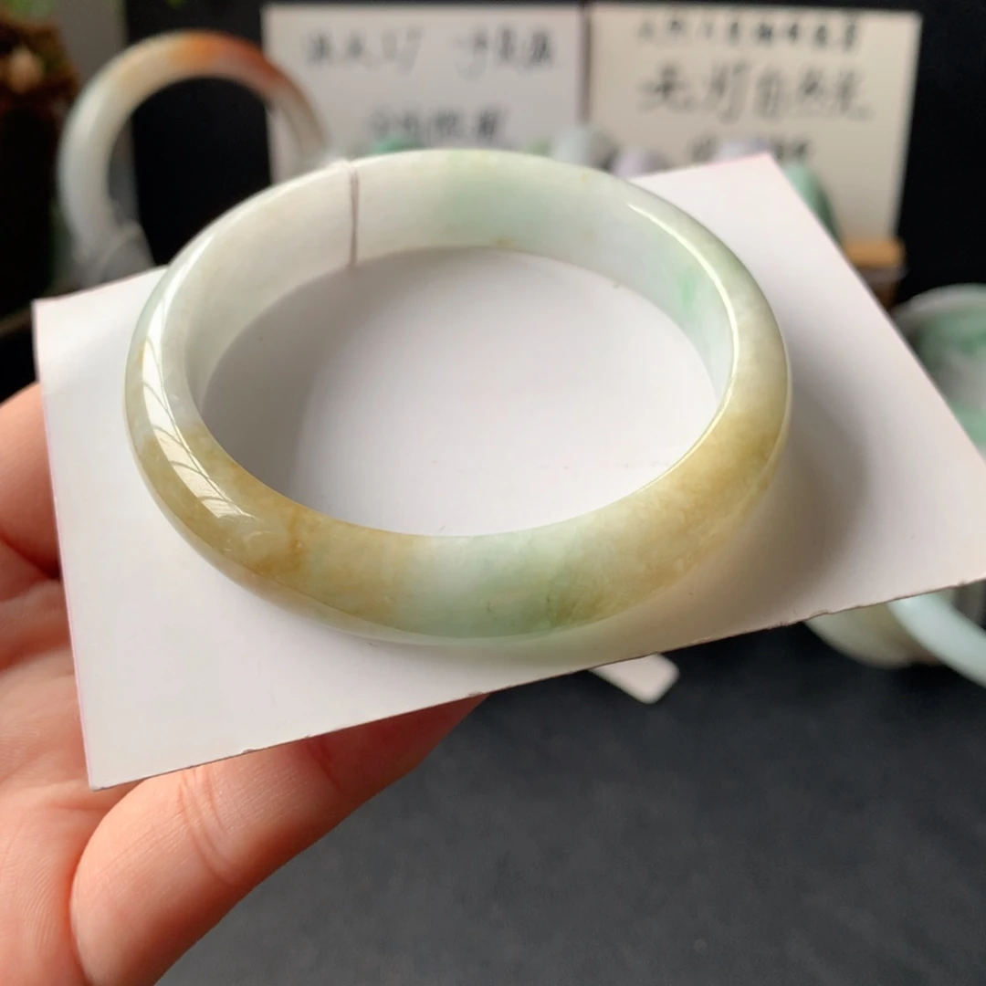 翡翠未镶嵌手镯14号54.8-11.9-7.2