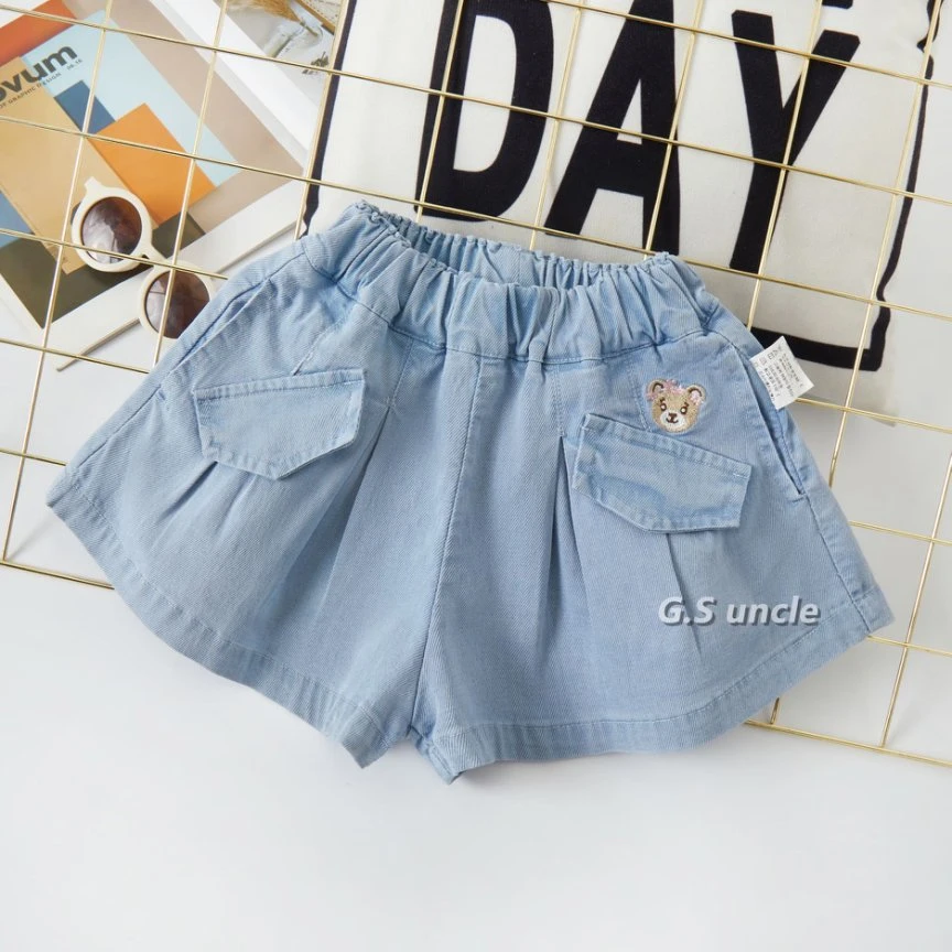 【盛夏庄园】B162夏款牛仔短裤女宝女孩夏季洋气儿童时尚