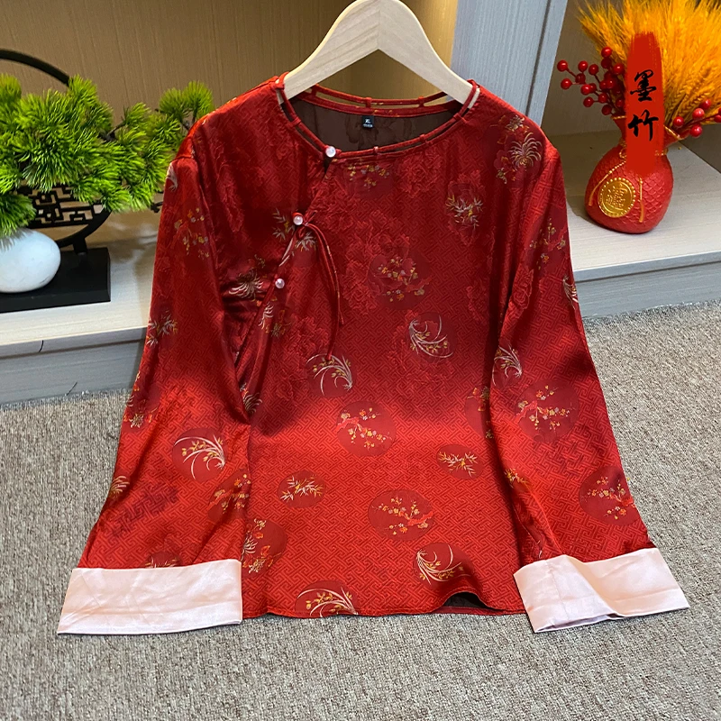 【69133】气质国潮时尚新中式中国风女装上衣长袖高级感设计师款